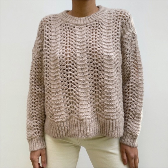 Madewell Windemere Pointelle Pullover Sweater - Picture 3 of 11